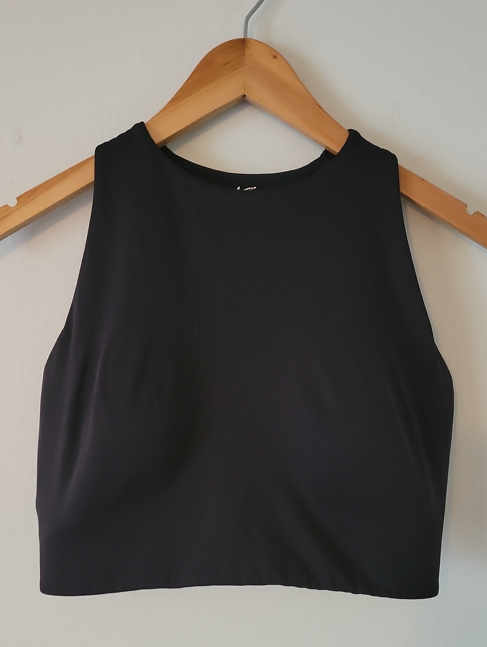 SKIMS + NIKE Black Sleeveless Crop Top